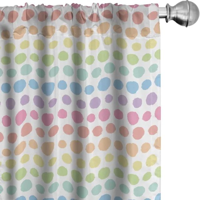 ABAKUHAUS Abstrakt Gordijnen – 2x 75x225 cm – microvezel – meerkleurig Mehrfarbig