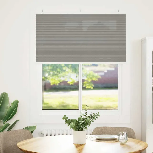 vidaXL Plissé rolgordijn 110x100 cm stofbreedte 109,4 cm antraciet Anthraciet