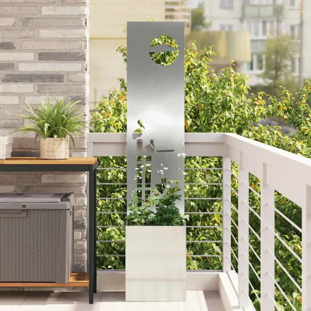 vidaXL Tuin Privacy Screen Fretwerk Zilver 32 x 32 x 150 cm