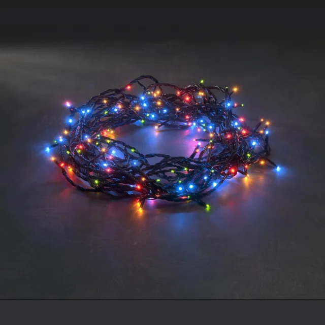 Konstsmide 3632 - Snoerverlichting - 180 lamps LED micro - speedcontroller - 1253 cm - 24V - voor buiten - multicolor