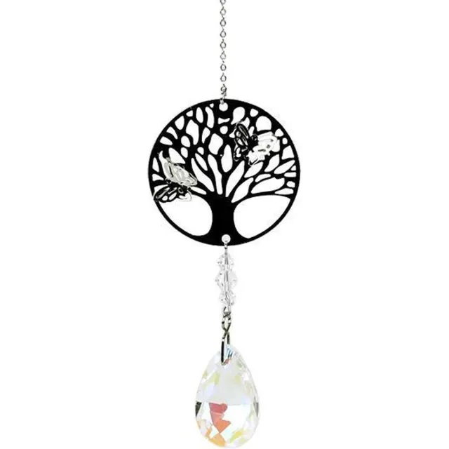 Phoenix Import Mani Bhadra Yogi & Yogini naturals Kristallen met Tree of Life en druppel (wit) Multi colour