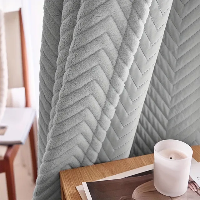 LAPAMAX zwaar verduisterend gordijn met multifunctionele ophangband - thermisch gordijn, privacy gordijn en raamdecoratie - voor slaapkamer, woonkamer en kantoor - Grijs - 140 x 265 cm - 1 paneel