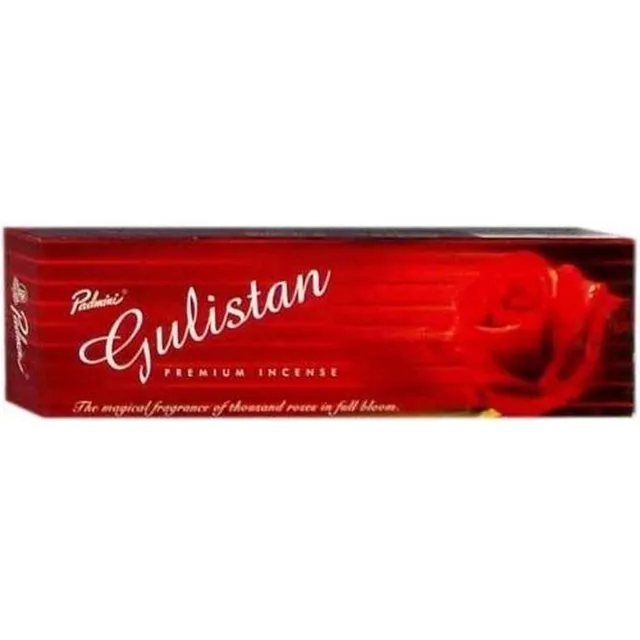 Padmini gulistan wierook - rozen wierookstokjes - india wierook - doos 6 stuks - hexa - 6x 20 stokjes