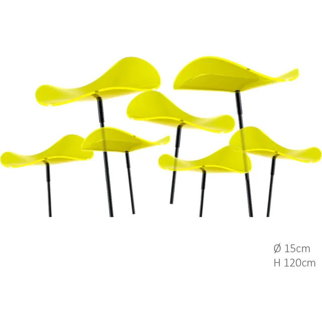 Cazador del Sol 7 stuks! Zonnevangers Lucy Citroen geel medium 120x15 cm Cazador De...