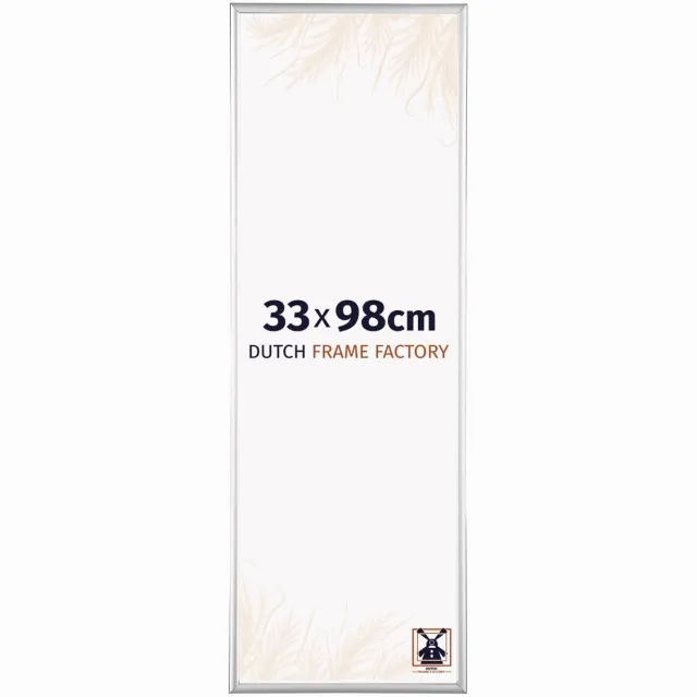 Dutch Frame Factory Fotolijst 33x98 cm - Aluminium - Zilver Hoogglans - Kampen