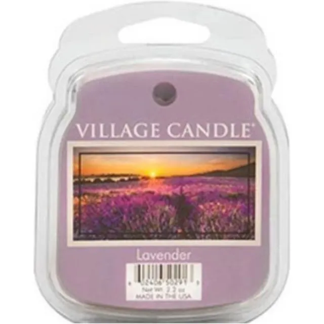village candle Geurwax - Lavender 3 x 8 x 10,5 cm Lila