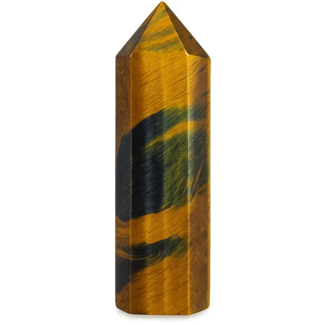 S4H Tijgeroog Gepolijst Punt – Goud & Blauw (85-110 gram) – Hoge Kwaliteit Blauw / Goud Tijgeroog