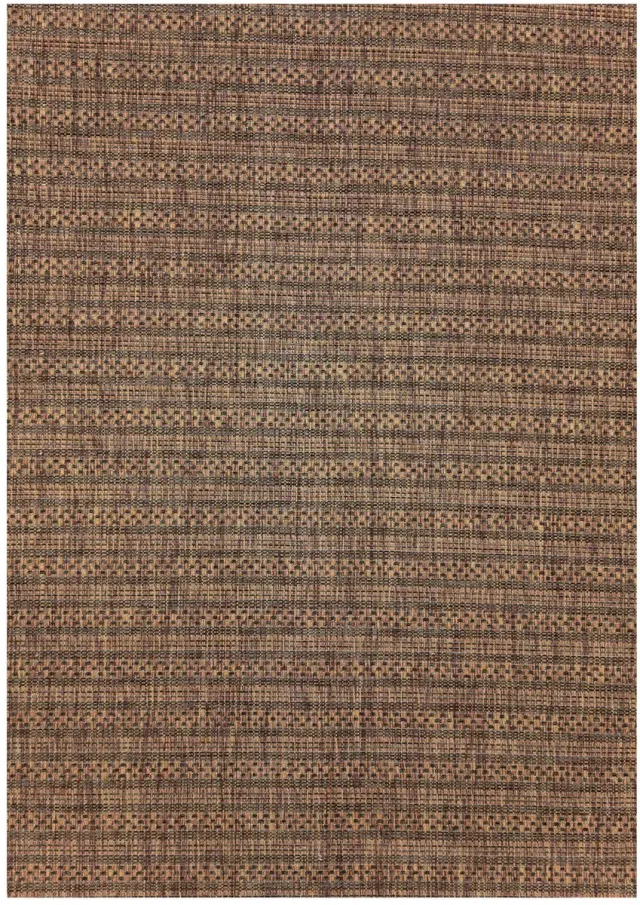 Dutch XXL Buitenkleed | Zagora | Strepen | Koper | Buitentapijt | Tuintapijt