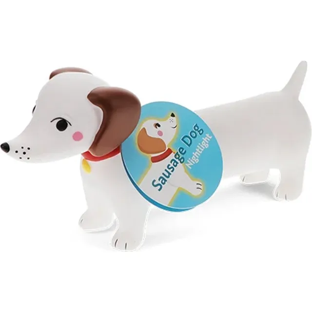 Rex London Nachtlampje Teckel Sausage Dog van Rex London Wit