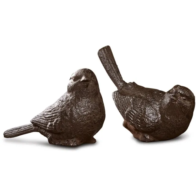 Loberon Siervogel set van 2 Birdy bruin