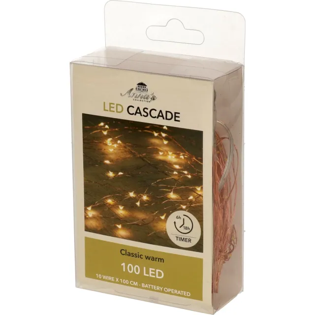 Anna's Collection Kerstverlichting - daadverlichting - warm wit - 100 lampjes - op batterijen