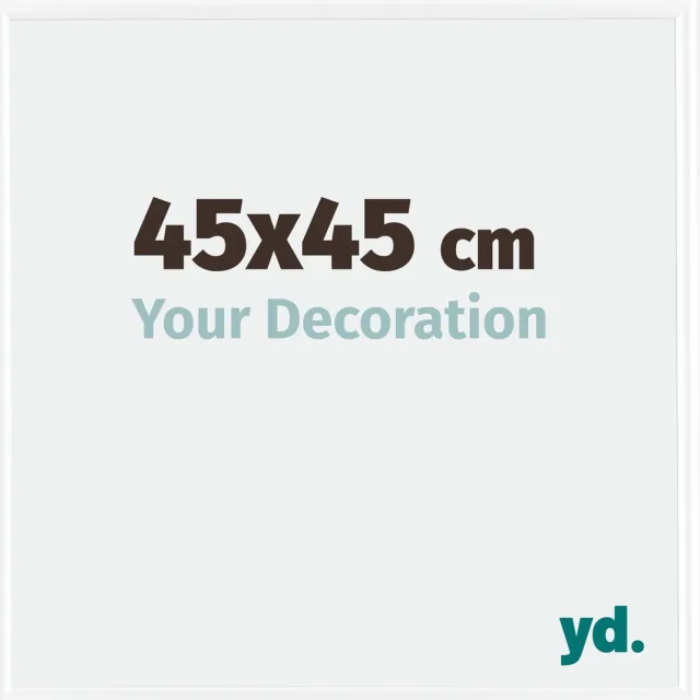 yd. Your Decoration - Fotolijst 45x45 cm - Kunststof - Wit Hoogglans - Bordeaux
