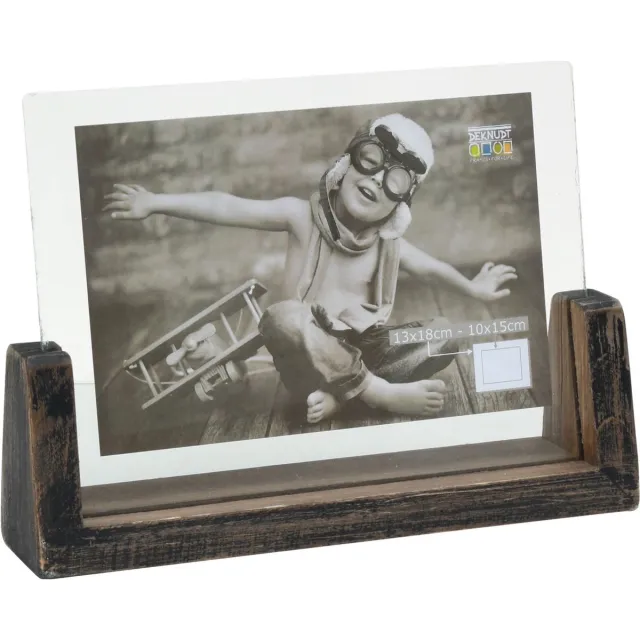 Deknudt Frames fotohouder S67TZ2 H - zwart geschilderd - foto 13x18 cm