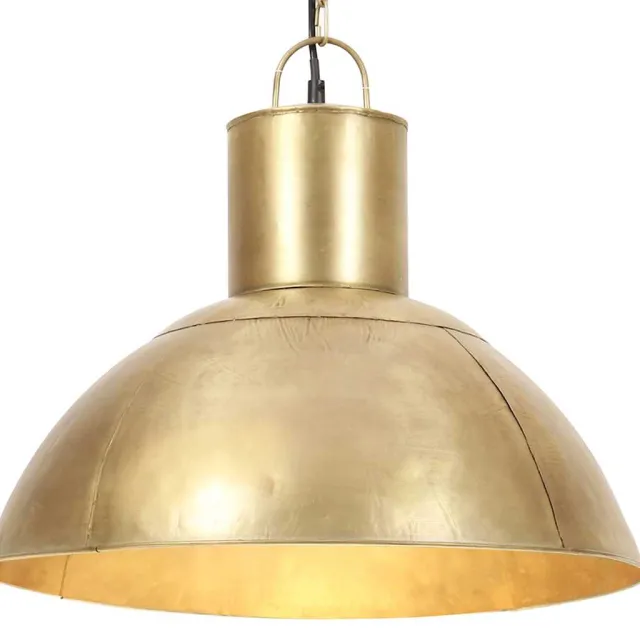 vidaXL Hanglamp rond 25 W E27 48 cm messingkleurig Goud