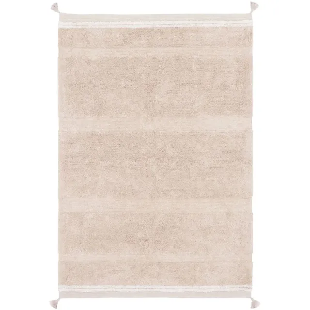 Lorena Canals Wasbaar katoen vloerkleed - Bloom Rose M - 140x200cm Roze
