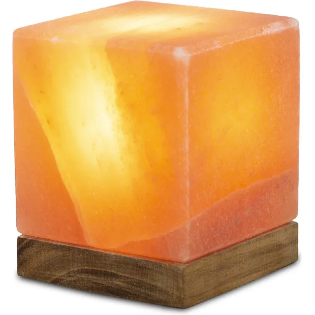 Himalaya Salt Dreams , Zoutlamp Cube, 44124, 10x10x12cm Oranje