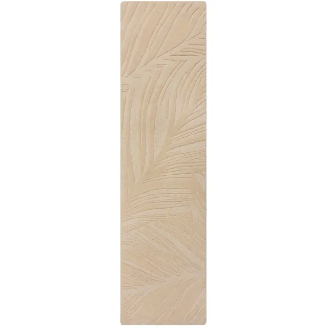 Flair Rugs Lino Leaf handgesneden wollen vloerkleed beige NATUURLIJK