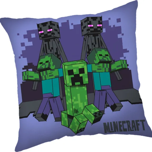 Minecraft Sierkussen Zombie - 40 x 40 cm - Polyester Paars
