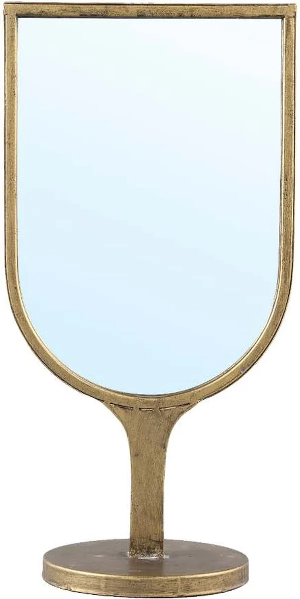 PTMD COLLECTION PTMD Melandi Tafelspiegel - 20,5 x 14,5 x 40 cm - Metaal - Goud