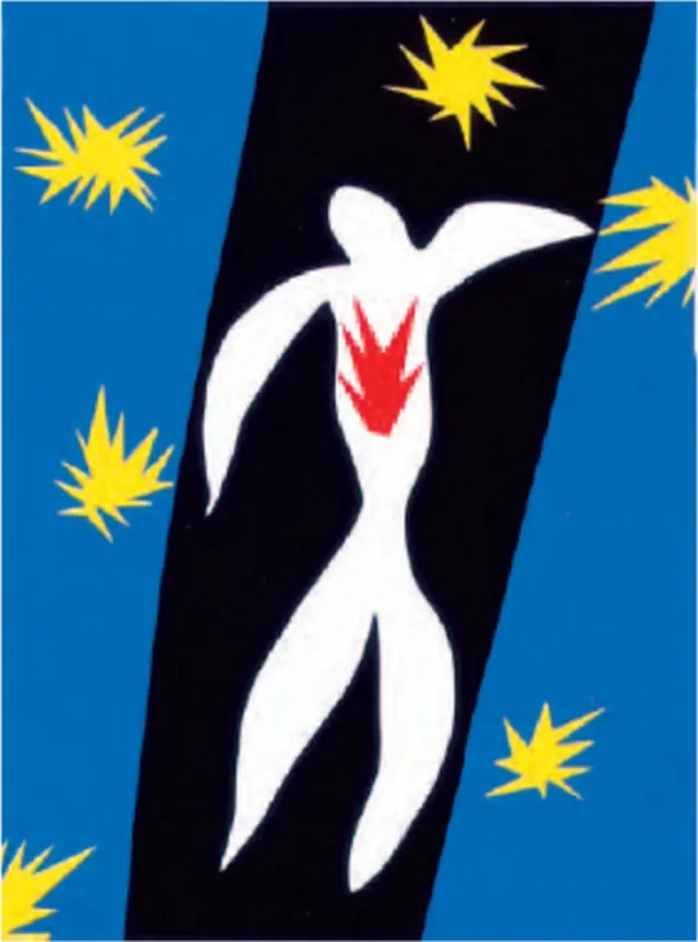 Catch Projecten Henri Matisse - De val van Icarus - Kunstposter - 40x50 cm Multicolor