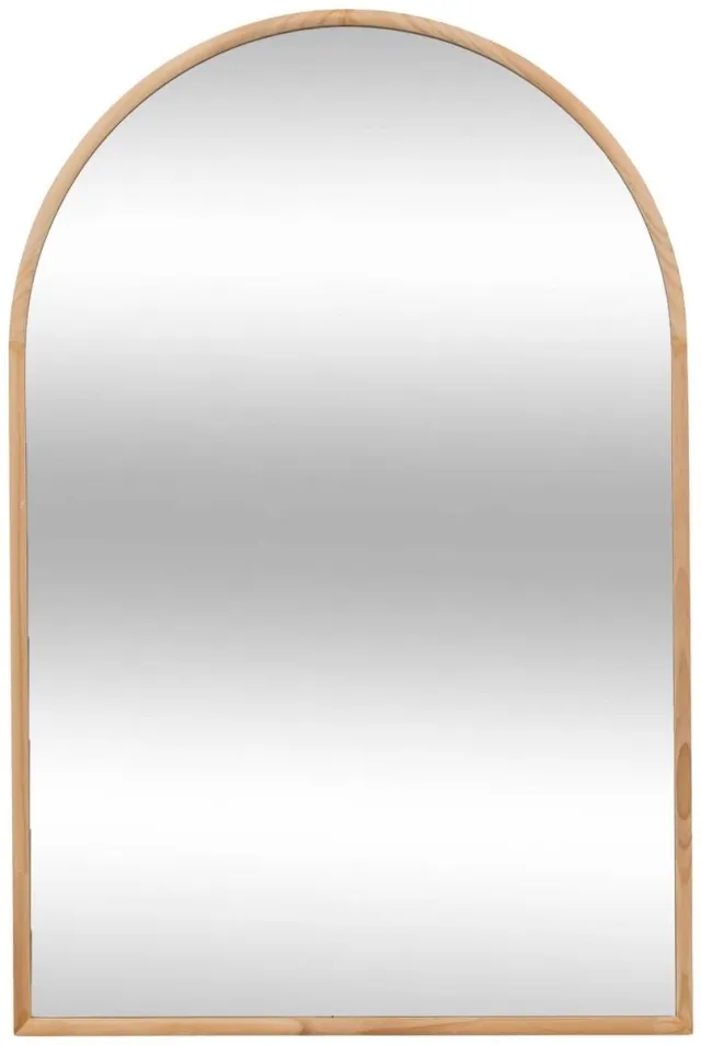 Atmosphera Créateur d'intérieur® Boogvormige spiegel 60x90 cm van dennenhout KIM Beige