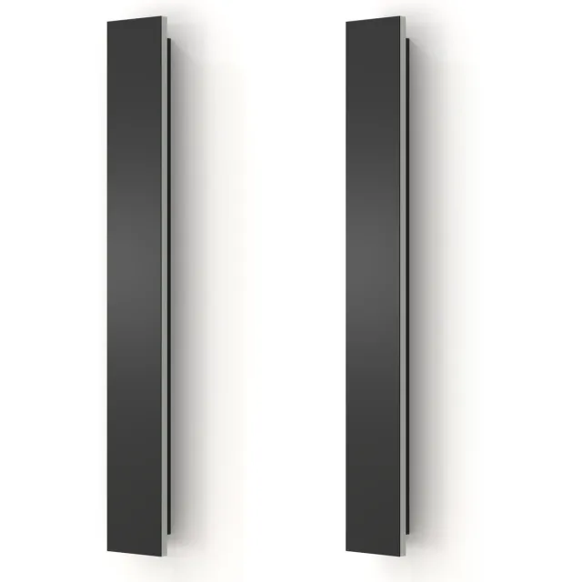 Calex Montevia Villa Wandlamp - Buitenverlichting - Warm Wit Indirect licht - LED - Waterdicht - 60 cm - Zwart - 2-Pack
