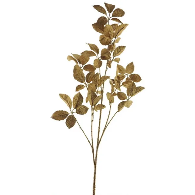 Hortus Kunsttak rose leaf spray oslo gold 120 cm Hortus onbekend