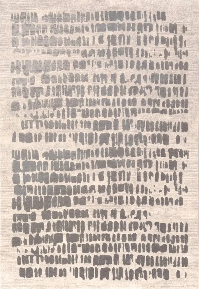 Acsento Papyrus Silver Vloerkleed - 240 x 330 cm - Grijs,Beige - Rechthoekig - Polypropyleen - Woonkamer, Eetkamer, Slaapkamer - Abstract - Modern, Scandinavisch