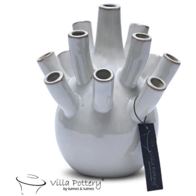 Vaas - Villa Pottery - Woondecoratie - Keramiek - Decoratie - Voorjaarscollectie - Waterdicht - Pinokkio 1_2 Grey