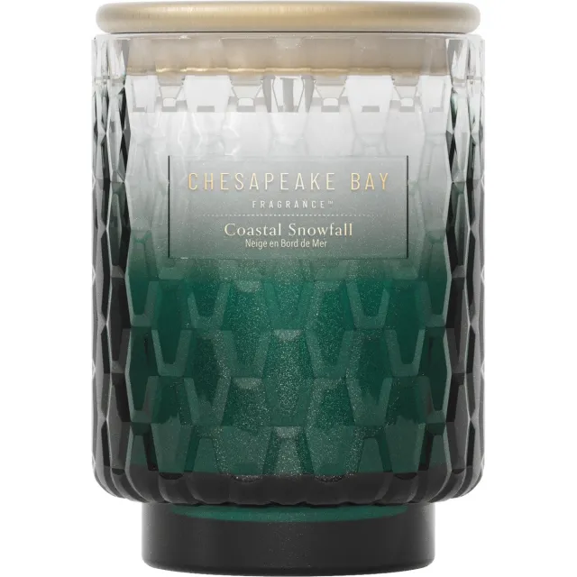 Chesapeake Bay Fragrance - Coastal Snowfall Medium Geurkaars - 50 branduren Groen