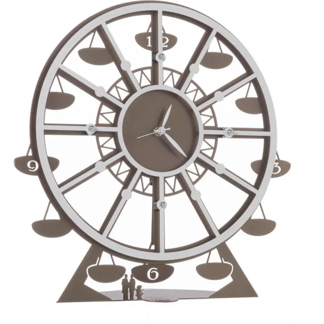 MadDeco Arti - Mestieri - klok - metalen - tafelklok - pendule - lunapark zie afbeelding