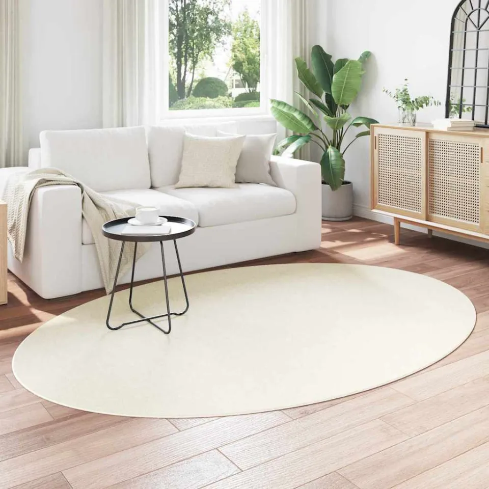 vidaXL Tapijt HUARTE Crèmekleurig 160 x 230 cm 100% Polyester, foto 3