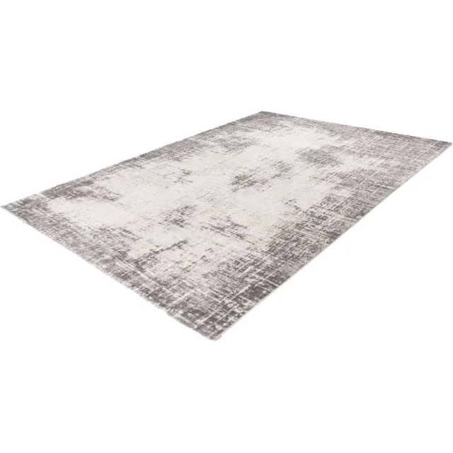 Pierre Cardin Lalee vloerkleed modern trendy hotelsjiek laagpolig karpet vervaagd 80x150 cm zilver Zilver grijs