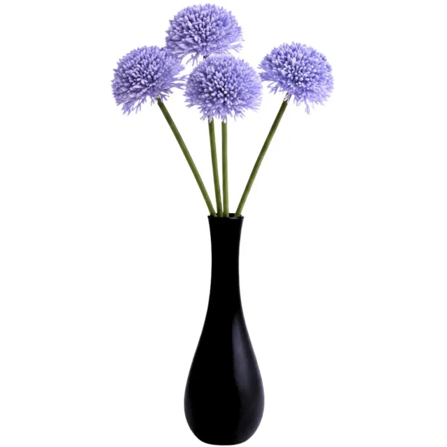 Bellatio Design Sierui Globemaster kunstbloem - 4x - losse stelen - paars - 44 cm - Natuurlijke uitstraling