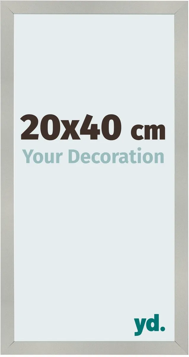 yd. Your Decoration - Fotolijst 20x40 cm - MDF - Zilver Mat - Bologna