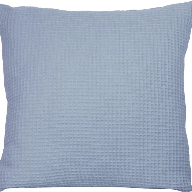 BINK Bedding Sierkussen Wafel (Pique) Dusty 50 x 50 incl vulling Grijsblauw