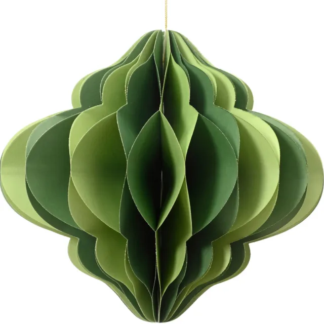 Decoris hangornament papier (43x38 cm) Groen