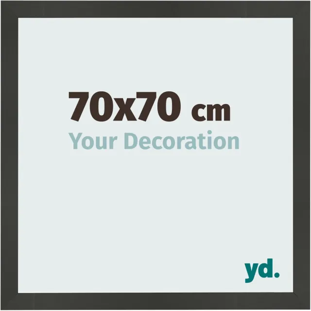 yd. Your Decoration - Fotolijst 70x70 cm - MDF - Antraciet - Bologna