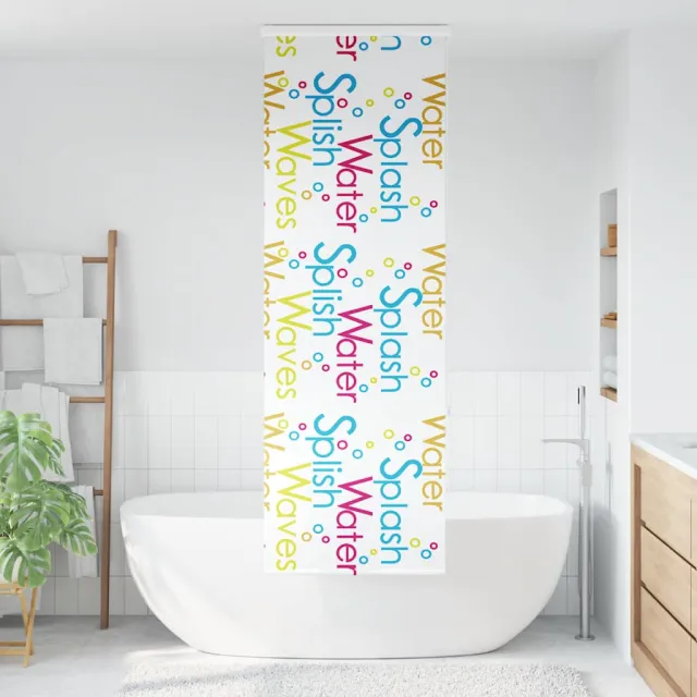 vidaXL Doucherolgordijn met cassette 80x240 cm stofbreedte 76 cm Meerkleurig