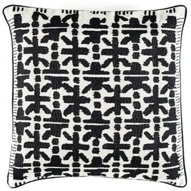 Elitis Crossway kussen Elitis - night & day 50 x 50 cm Zwart