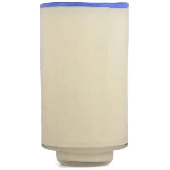 Ona vaas (12x21,5cm) crème wit Milo gebroken wit & blauw