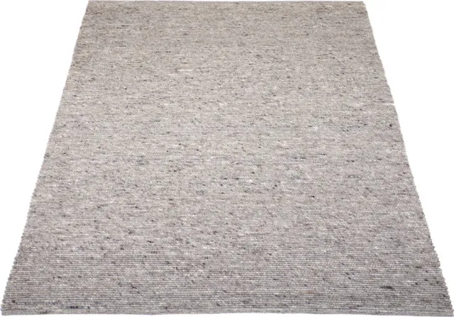 Veer Carpets Vloerkleed Scott Donker Beige 160 x 230 cm - Wol Platgeweven Vloerkleed – Japandi / Tijdloos Modern Design Taupe