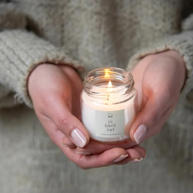 Gusta Leeff Jar Candle S - Jij bent lief bamboe