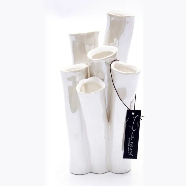 Villa Pottery Juul White Porcelain 9.5 x 15 wit