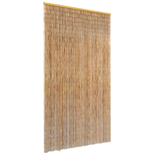 vidaXL Vliegengordijn 100x220 cm bamboe Bruin