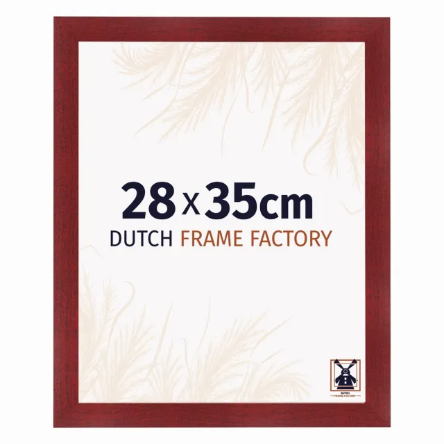 Dutch Frame Factory Fotolijst 28x35 cm - MDF - Wijnrood Geveegd - Praag