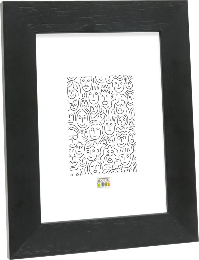 Deknudt Frames fotolijst S226K2 - zwart hout - breed - 21x29,7 cm