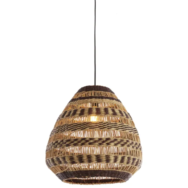 Light & Living Hanglamp Ø47x46 cm SOLUNA zeegras naturel+bruin