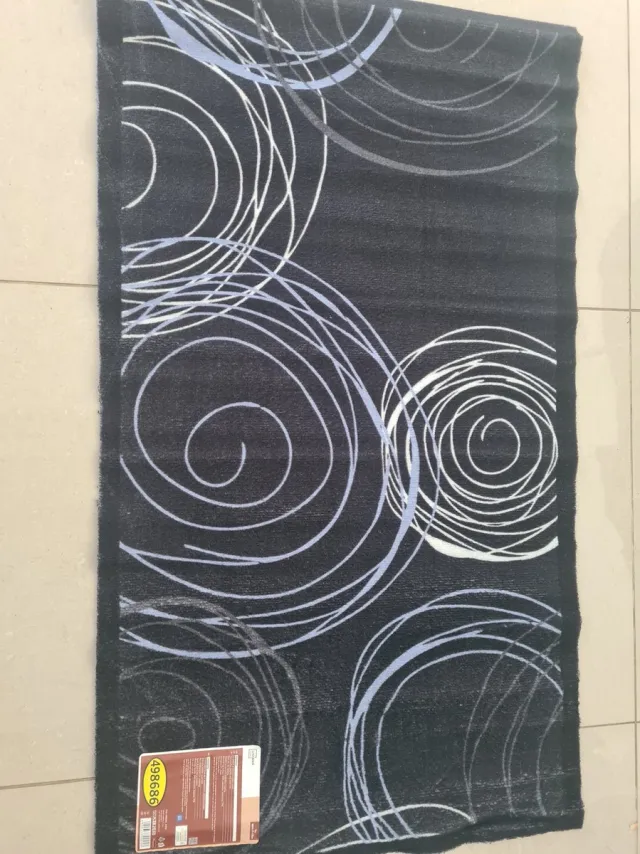 livarno home deurmat - 67x120cm - Antislip zwart grijs