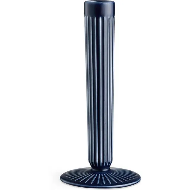 Kähler Design Hammershøi Kandelaar - Hoogte 20 cm - Indigo Blauw